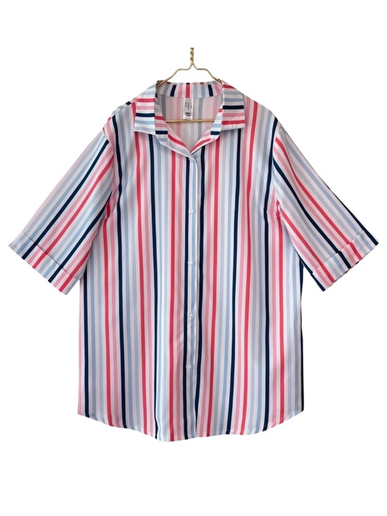 crown & ivy Other - Crown & Ivy Multicolor Stripe Sleep Shirt Nightgown Size XL